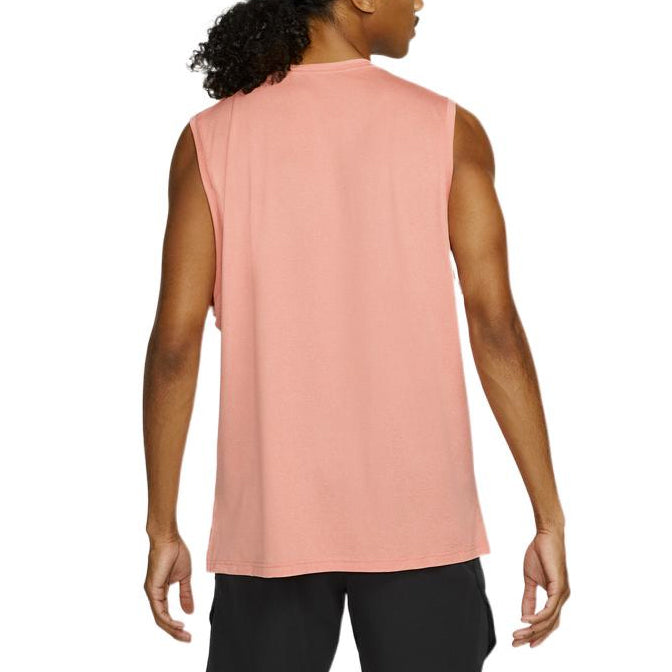 Men's Nike Solid Color Logo Quick Dry Breathable Sports Training Madder Root Brown Vest CZ1185-827