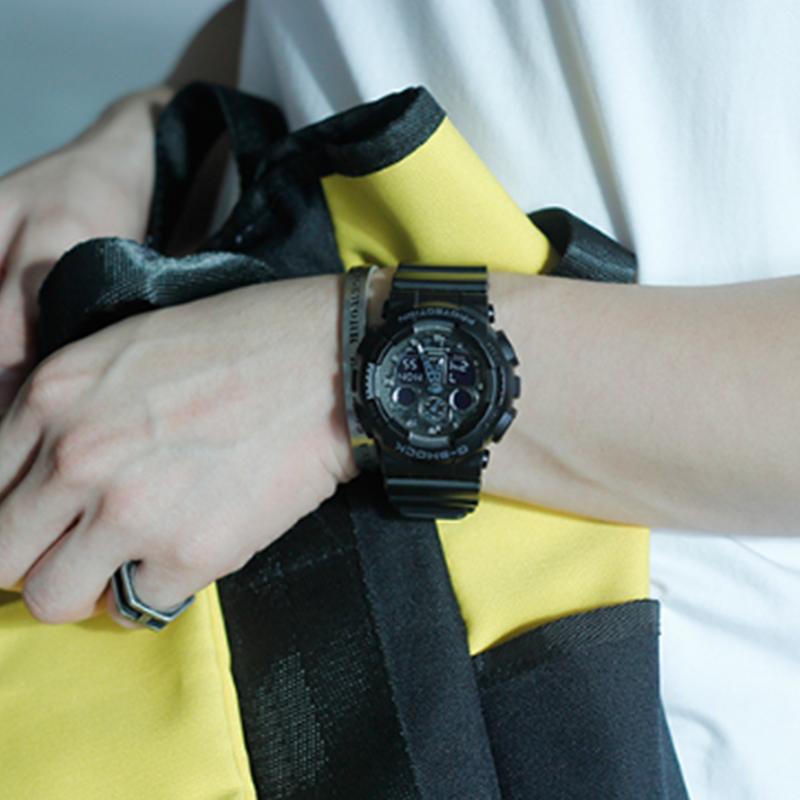 CASIO G-Shock Analog-Digital 'Black' GA-100CF-1APR_BAG