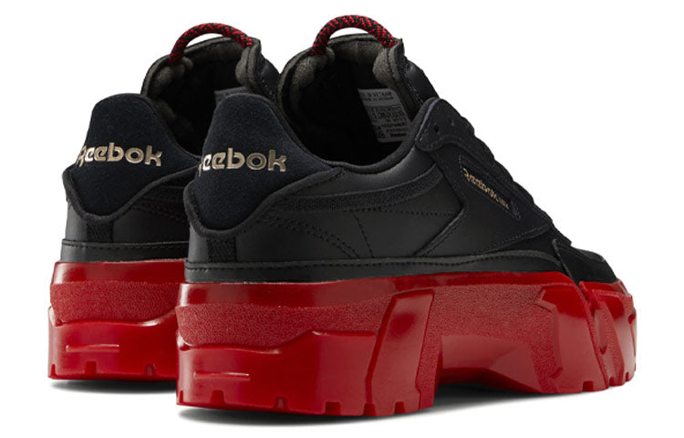(WMNS) Reebok Club C Cardi B 'Black Vector Red' H05179