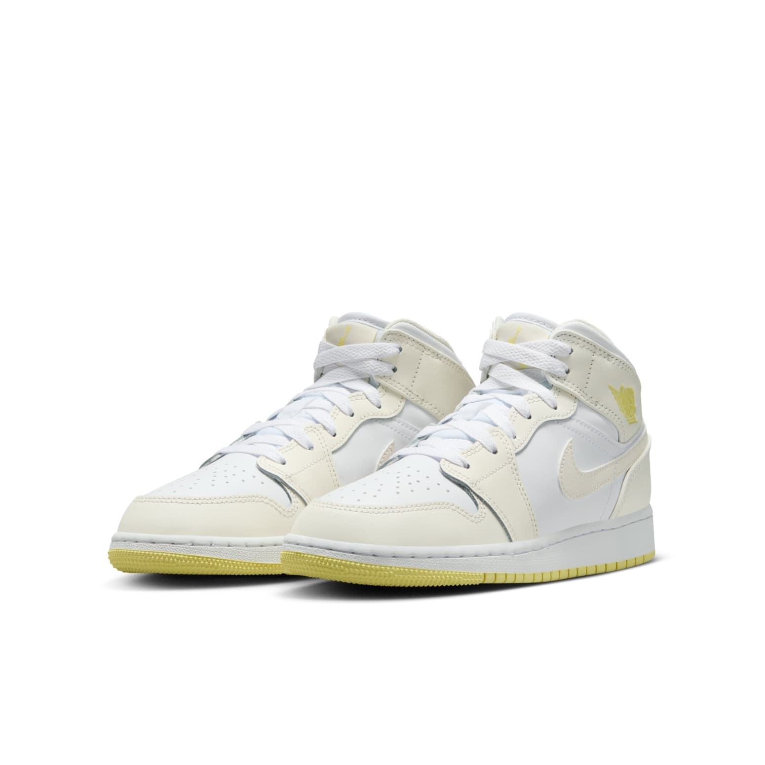 (GS) Air Jordan 1 Mid 'Sail Light Laser Orange' FD8780-181