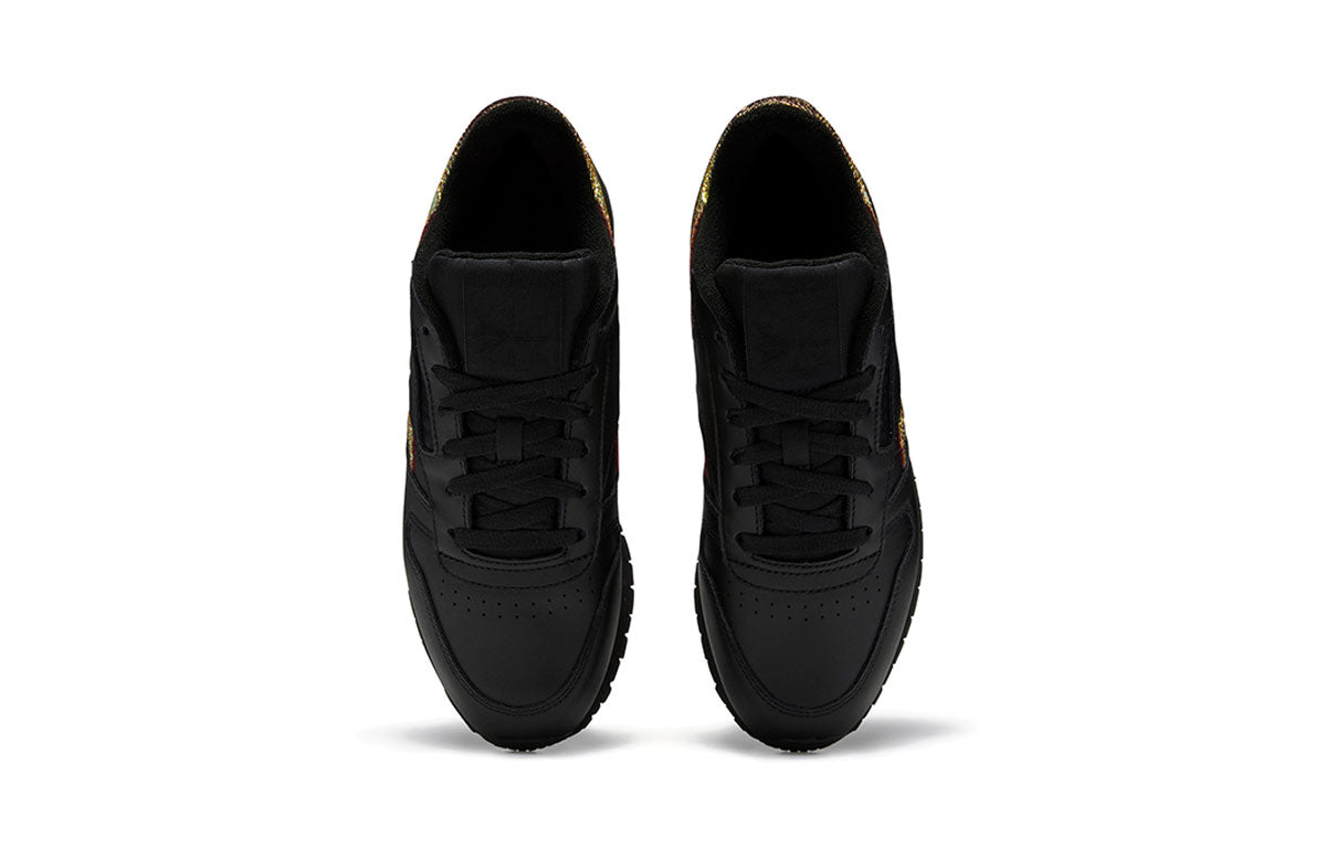 (WMNS) Reebok Classic Leather 'Black Yellow' FW6164