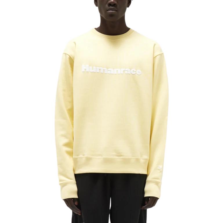 adidas x Pharrell Humanrace Logo Sweatshirt 'Light Yellow' H47006