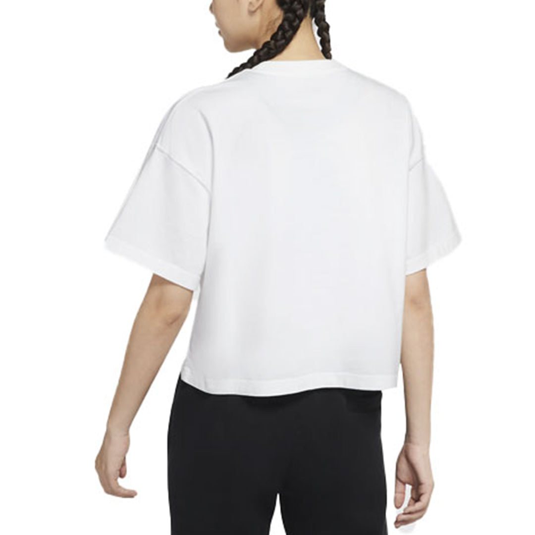 (WMNS) Air Jordan Essentials Boxy Casual Sports Loose Short Sleeve White T-Shirt CZ4140-100