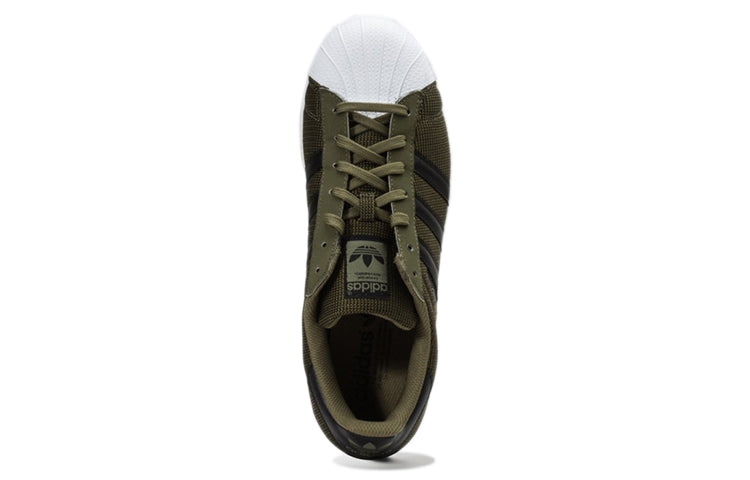 adidas originals Superstar Non-Slip Lightweight Skate Shoes Olive Green Unisex BB0995