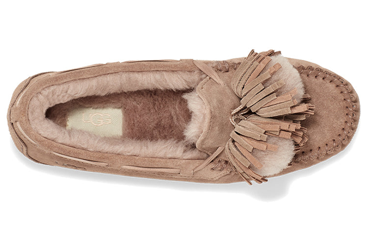 (WMNS) UGG Dakota Bow Pom 'Beachwood' 1124031-BCHW