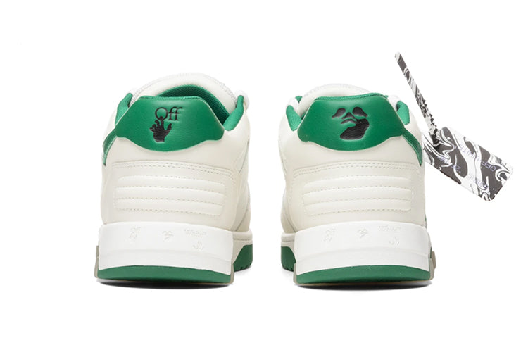 Off-White Out Of Office Low Top Sneakers White/Green OMIA189R21LEA0010155