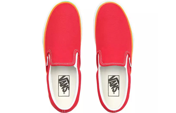 Vans Suede Outsole Classic Slip-on Platform Red/White VN0A3JEZS1U