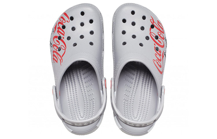 Coca Cola x Crocs Crossover Light X Outdoor Flat Heel Casual Sports Unisex Gray Sandals 207220-030