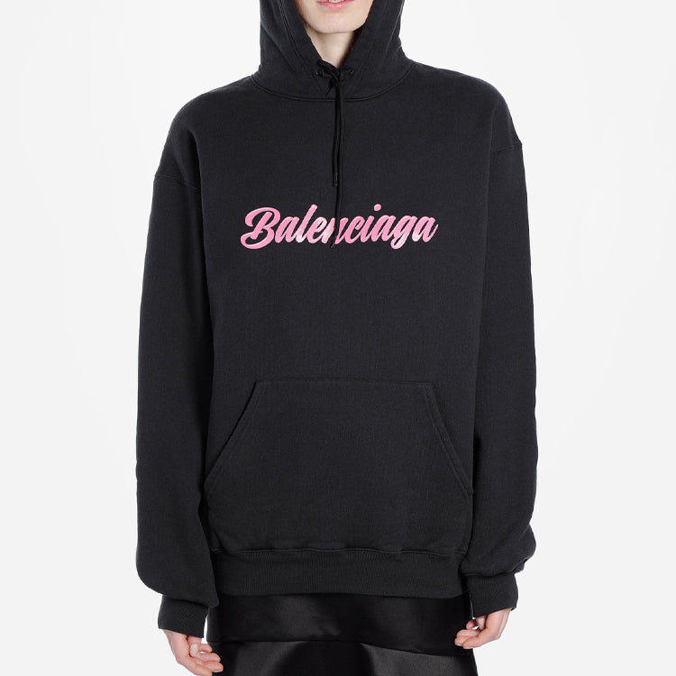 Balenciaga Pink Cursive Logo Black 583222TFV608465
