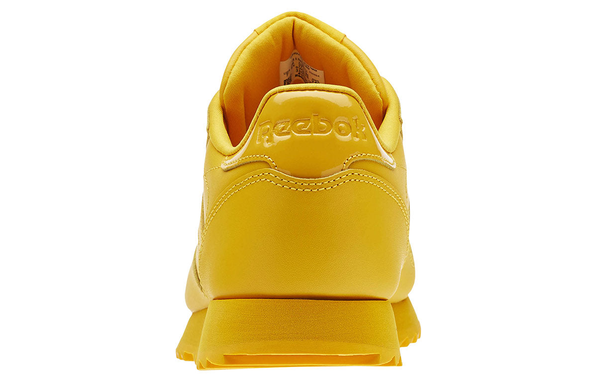 (WMNS) Reebok Classic Leather Running Shoes Yellow CN5123