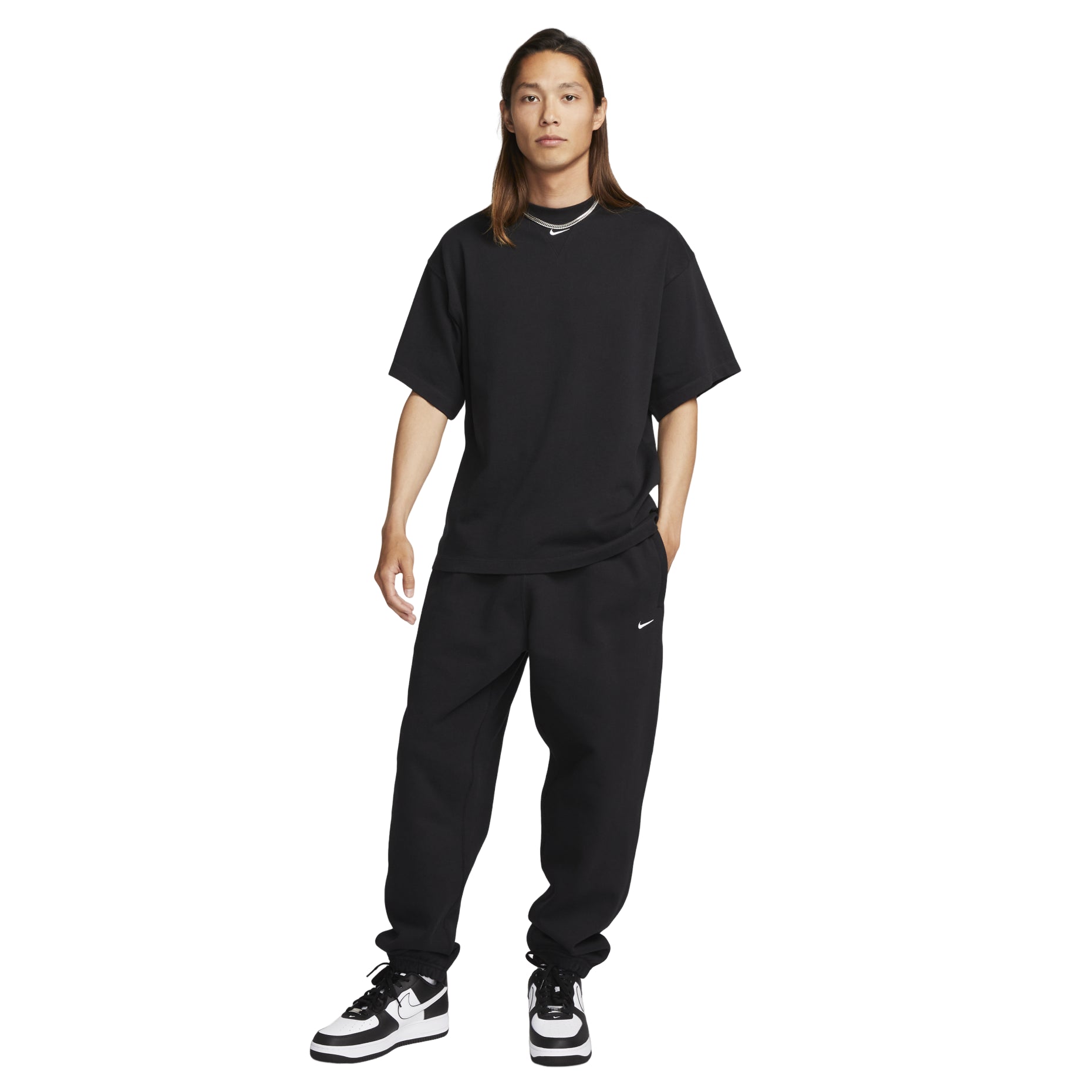 Nike Solo Swoosh Heavyweight Short Sleeve Tee 'Black' FB7866-010