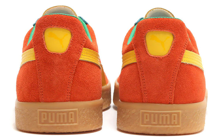 PUMA Suede Vtg Mij Low Tops Retro Skateboarding Shoes Unisex Orange 386802-01