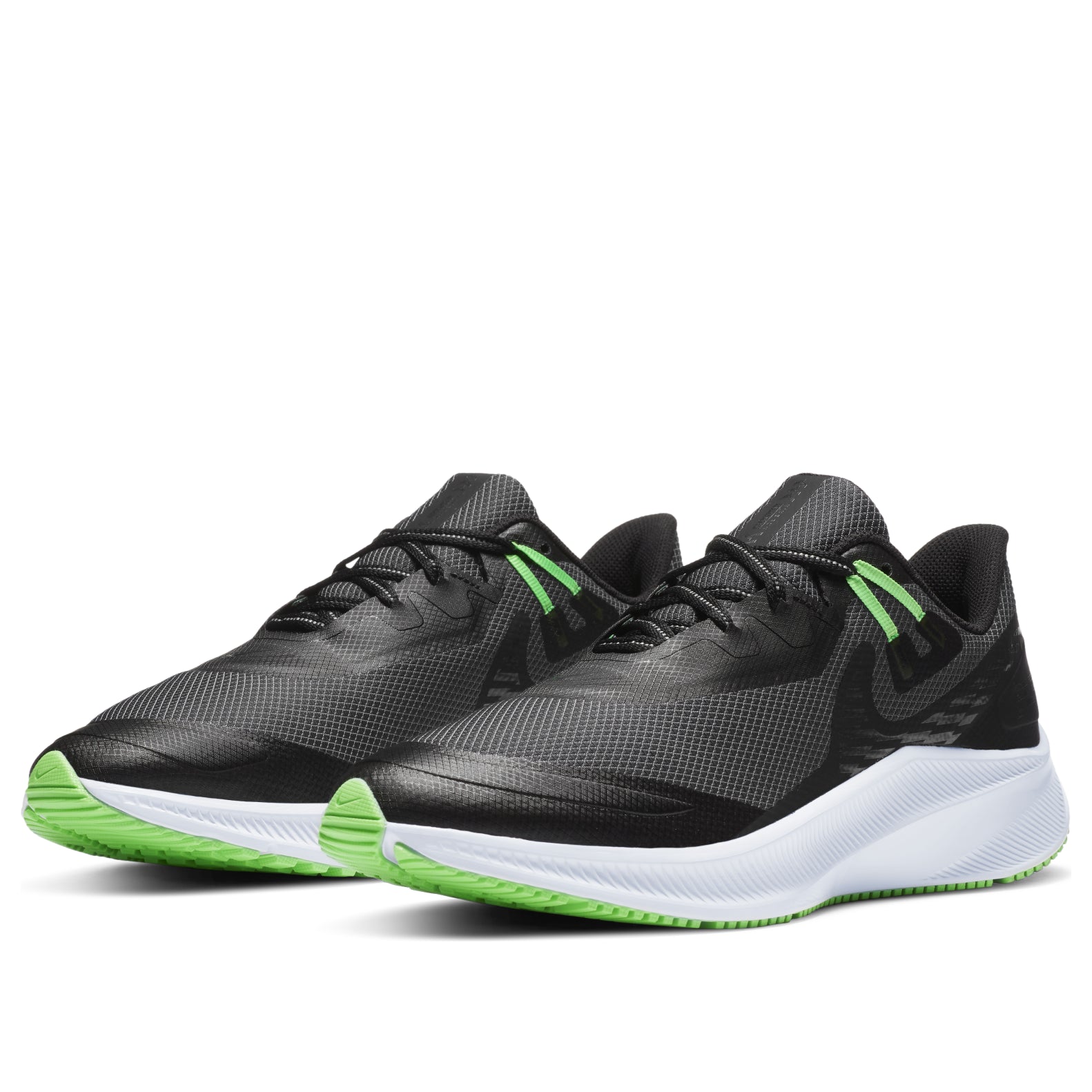 Nike Quest 3 Shield 'Black Poison Green' CQ8894-010