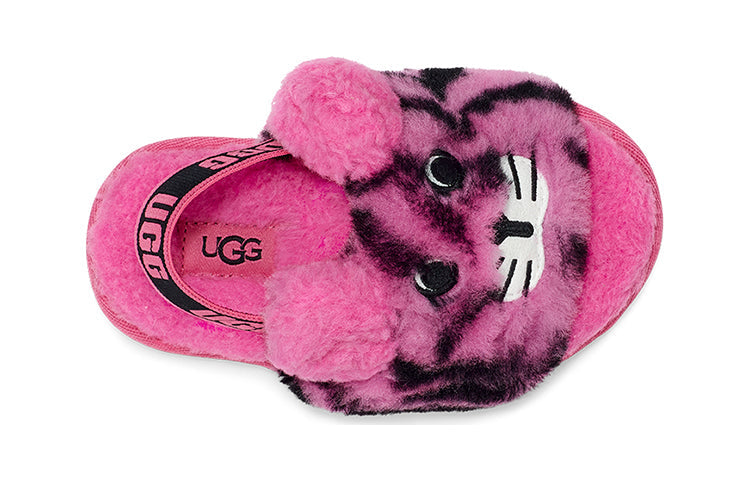 (TD) UGGFluff Yeah Slide Tiger Stuffie 'Carnation'  1124940T-CRNT
