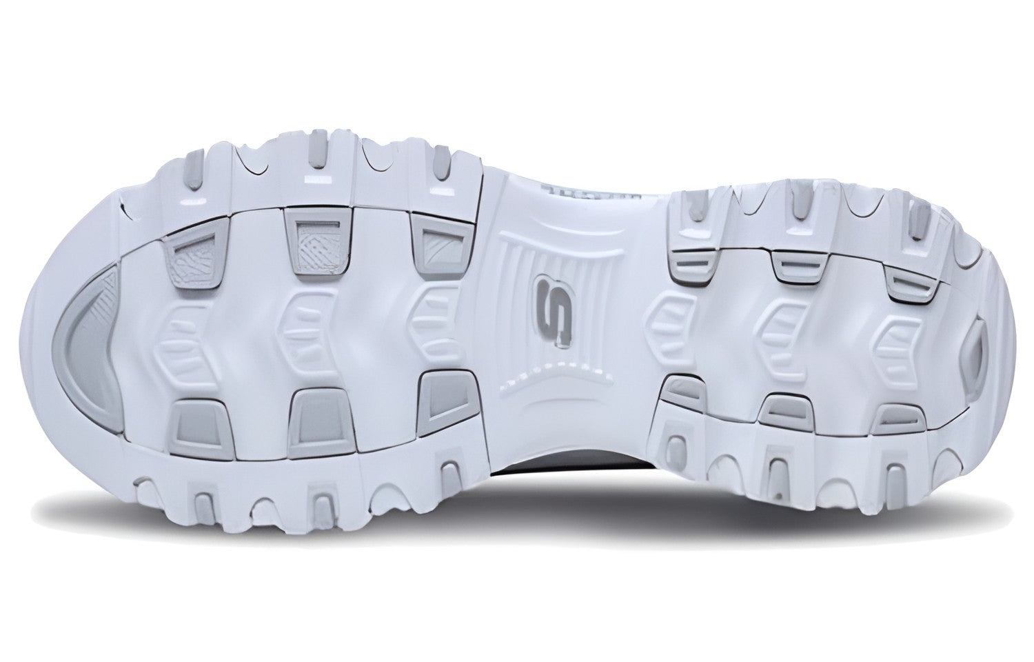 (WMNS) Skechers D'lites-Now & Then 'White Silver' 11923-WSL