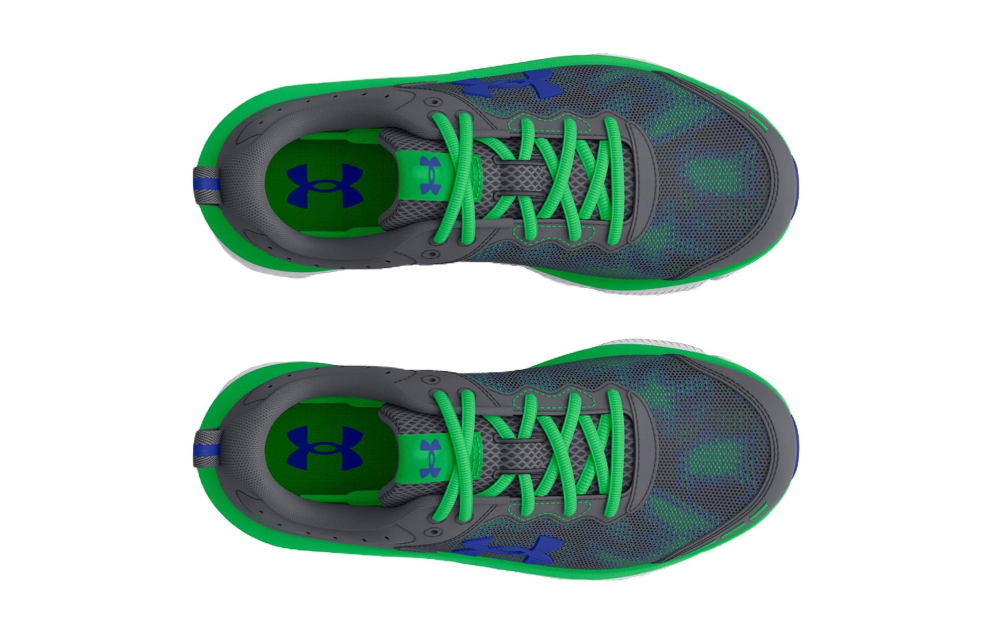 (GS) Under Armour Assert 10 AC Laser 'Pitch Grey Green Screen' 3026784-100