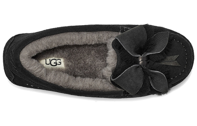 (WMNS) UGG Ansley Bow Black 1113470-BLK