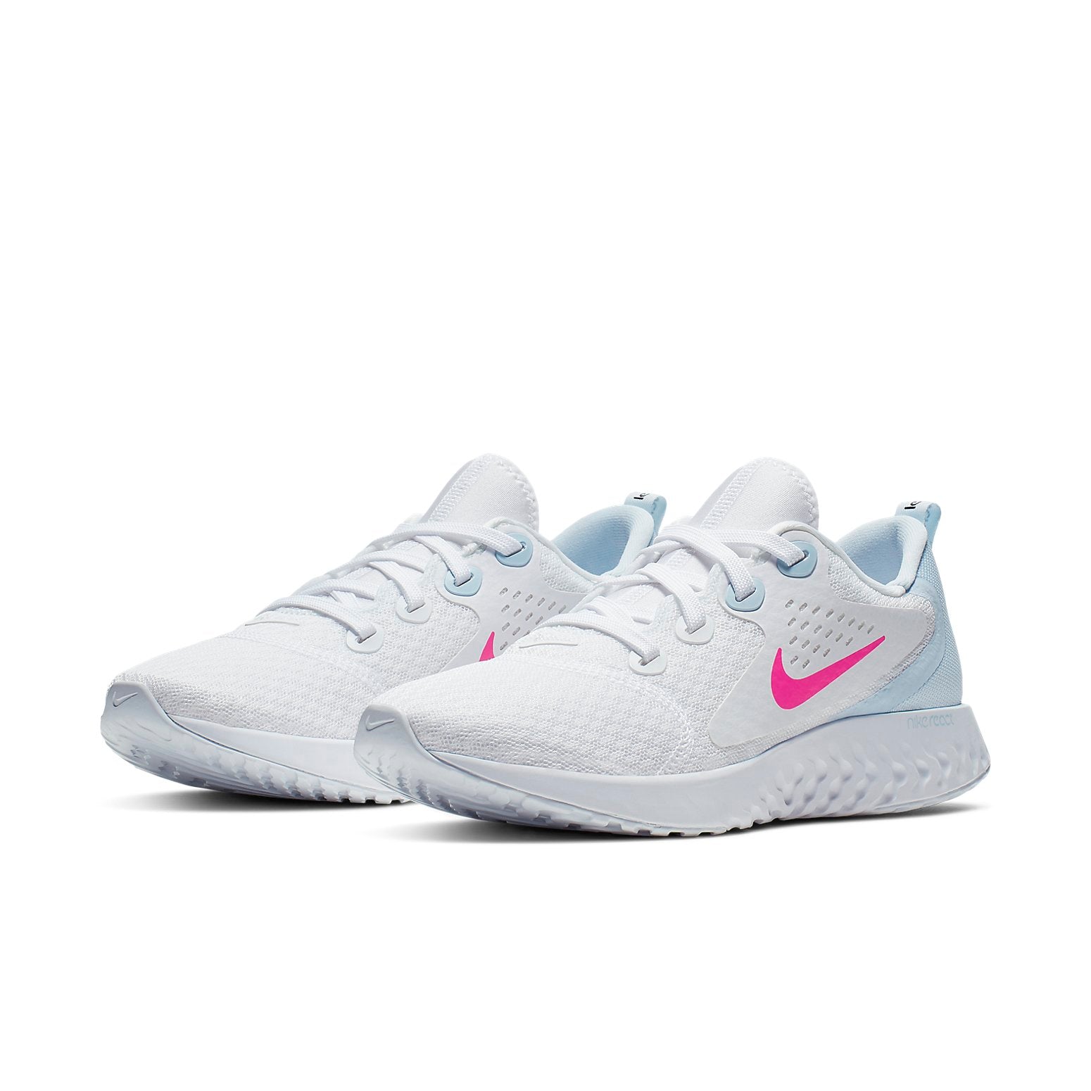 (WMNS) Nike Legend React White/Blue/Pink AA1626-102