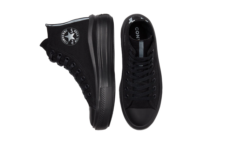 (WMNS) Converse Chuck Taylor All Star Move High 'Black Metallic' 570971C