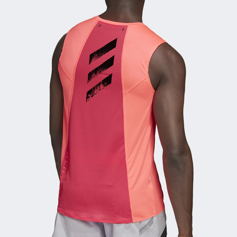 adidas HEATRDY SLVS Running Sports Sleeveless T-shirt Pink GK3427