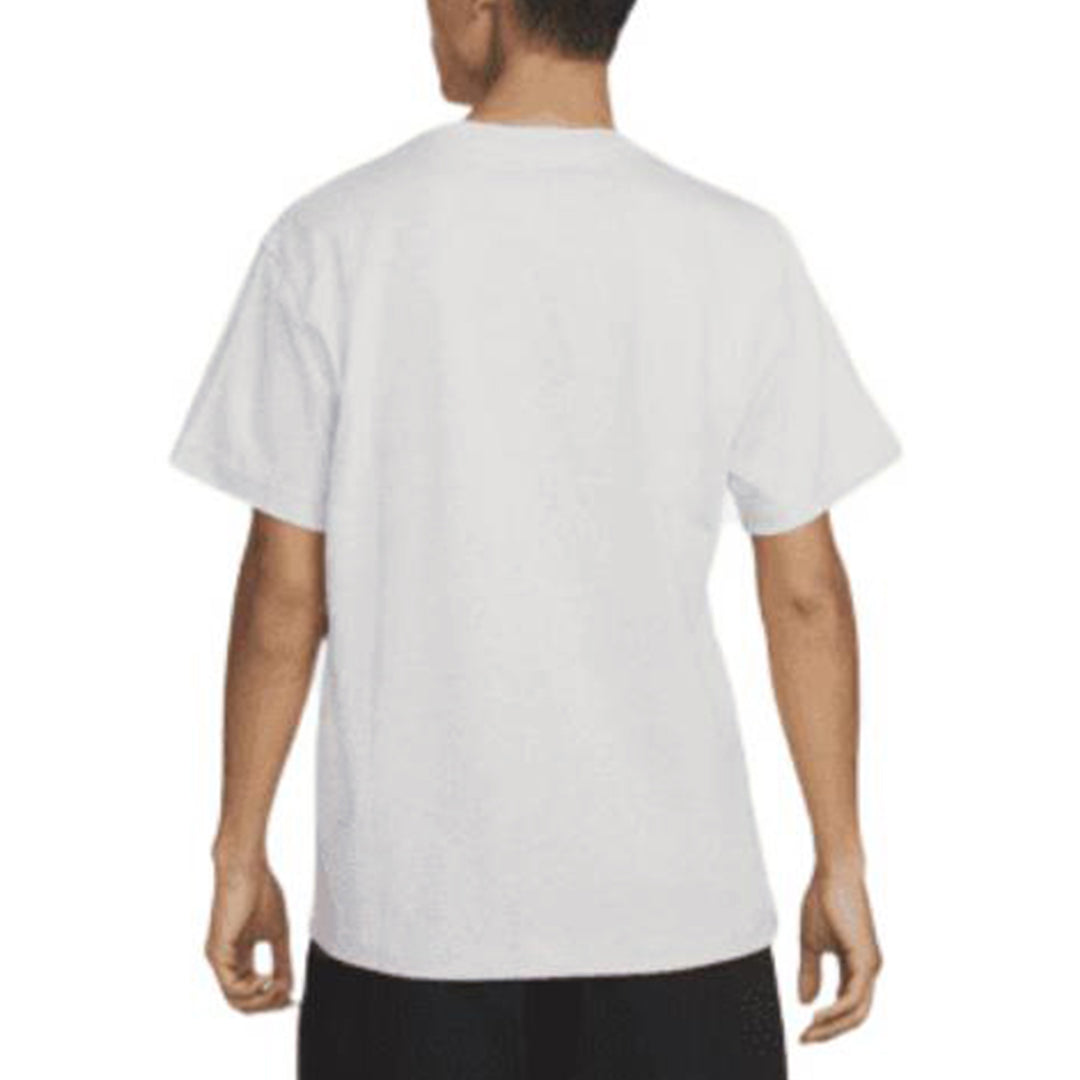Men's Nike Solid Color Embroidered Small Label Round Neck Casual Loose Short Sleeve Light Bone T-Shirt DN5241-072