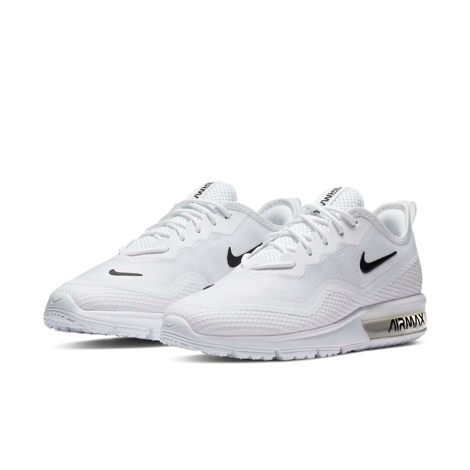 (WMNS) Nike Air Max Sequent 4.5 'White Black' BQ8824-100