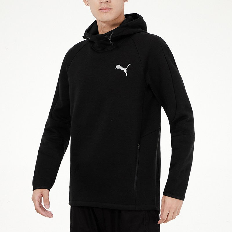 PUMA Logo Printing Sports Pullover Black 846340-01