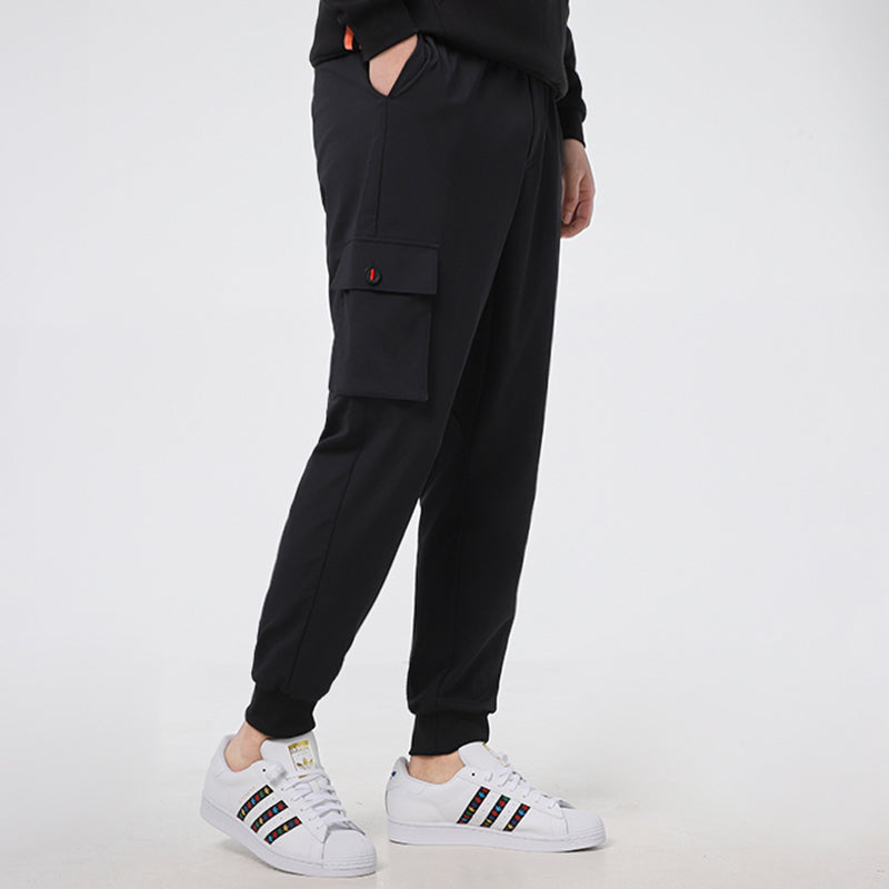 adidas neo Running Training Cozy Breathable Casual Woven Sports Pants Black GP4845