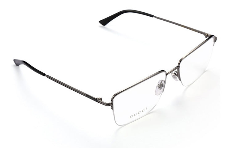 Gucci Business Square half frame Elite Metallic Optical GG0834O-005