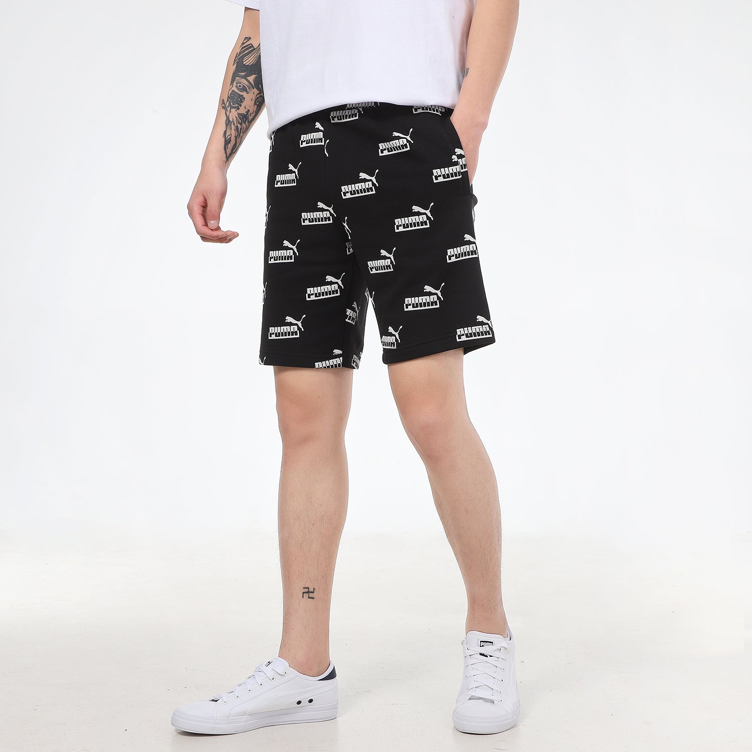 PUMA Amplified 9" Short 'Black White' 589090-01