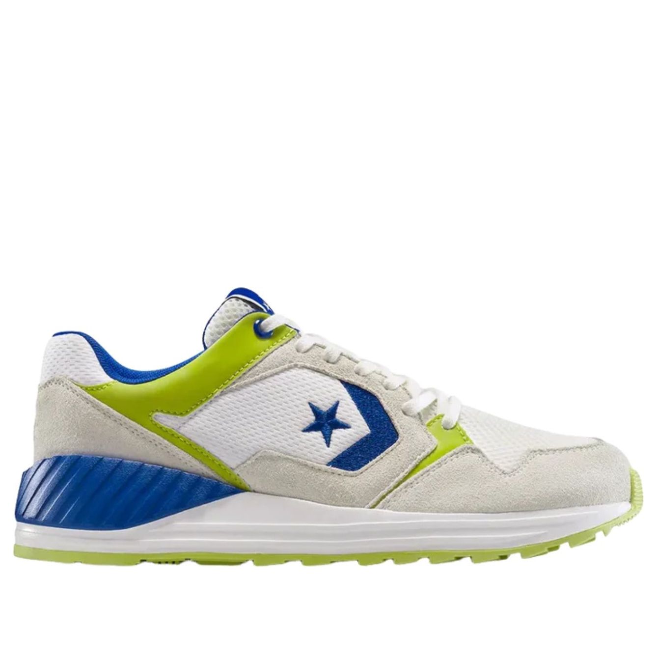 Converse Wave Trainer Ox 'Vintage White Blue Cartreuse' A13464C