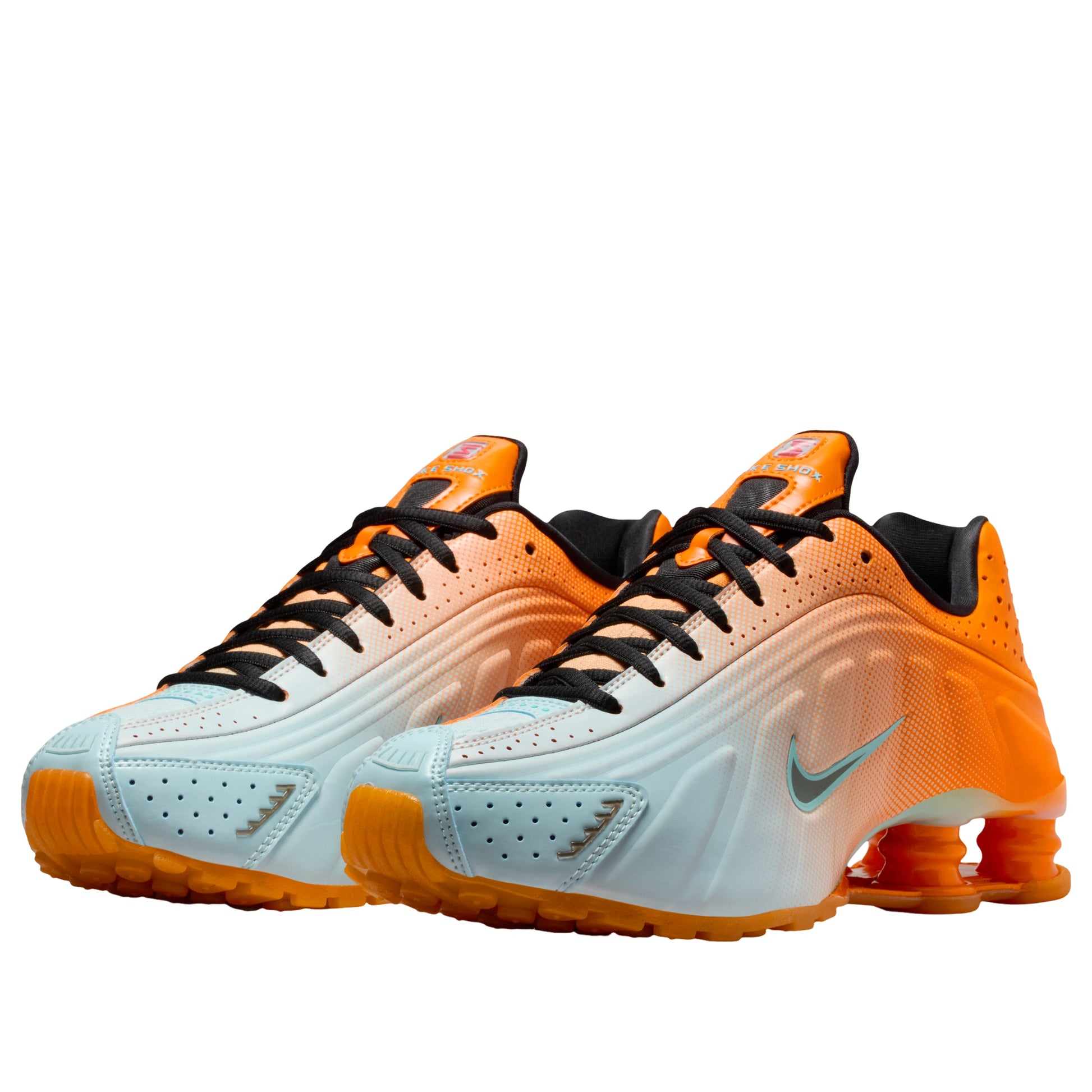 (WMNS) Nike Shox R4 'Vivid Orange Glacier Blue' IH2343-801
