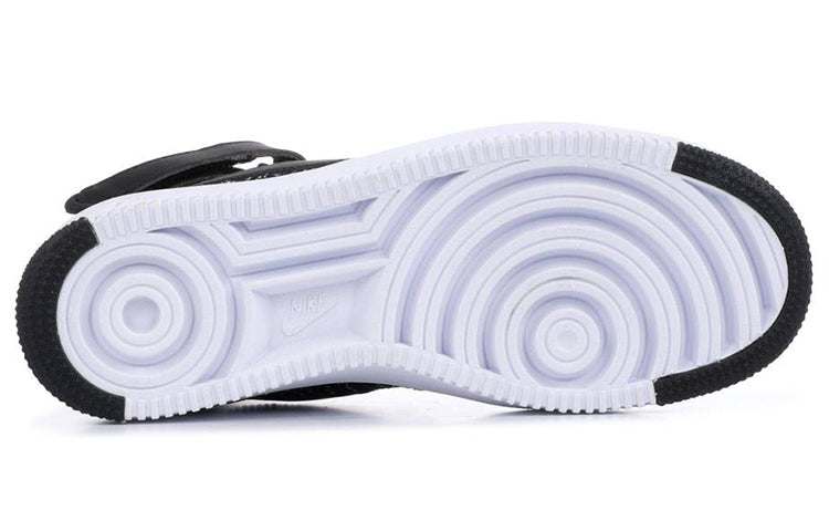 (GS) Nike Air Force 1 Ultra Flyknit Mid 'Black White' 862824-001