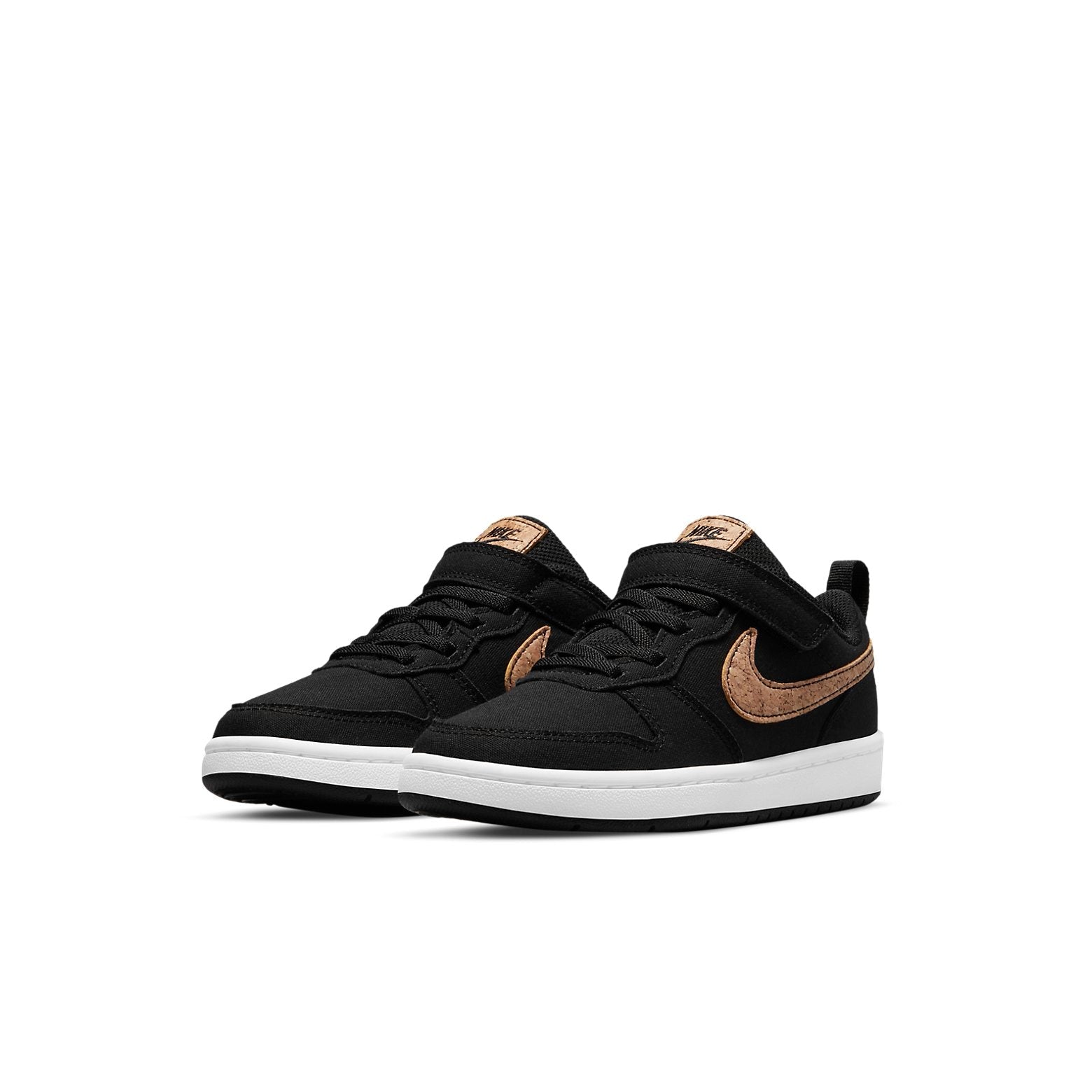 (PS) Nike Court Borough Low 2 Canvas 'Black Cork' DC7950-001
