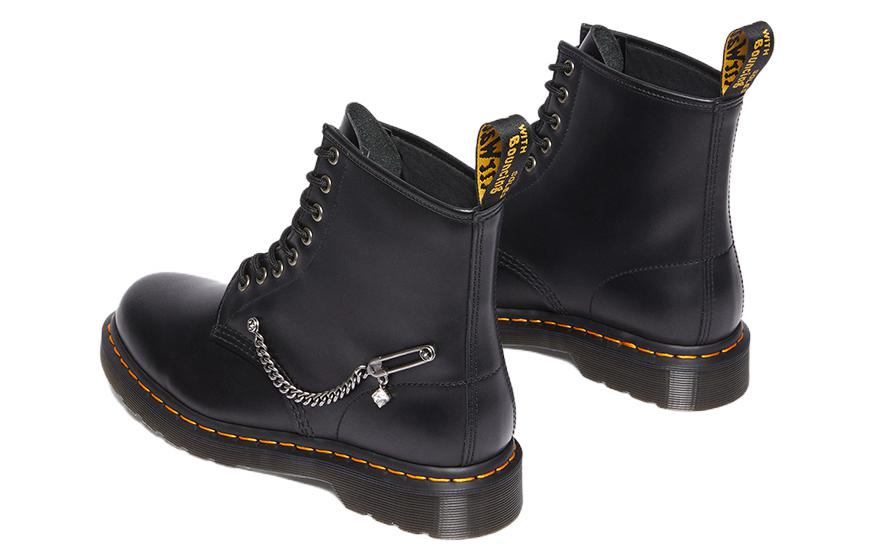 (WMNS) Dr. Martens 1460 Swarovski Leather Lace Up Boots 'Black' 28016001
