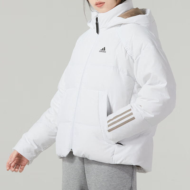 (WMNS) adidas Dy Hooded Down Jackets 'White' IL8935