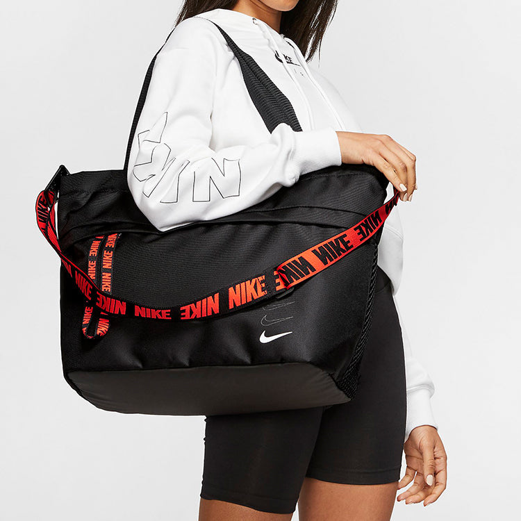 Nike Sportswear Essentials Tote 'Black Red' BA6142-010