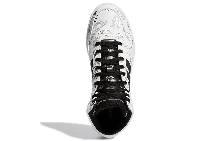 adidas Hoops 3.0 Mid 'White Black' GZ4859