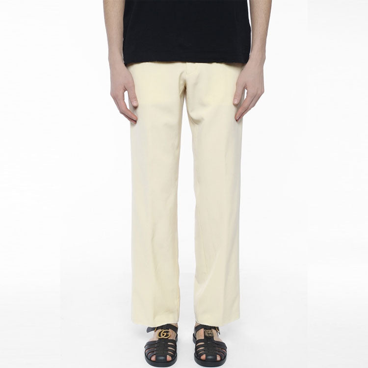Gucci Wool Gabardine Formal Trouser 'Beige' 459547-Z529B-9305