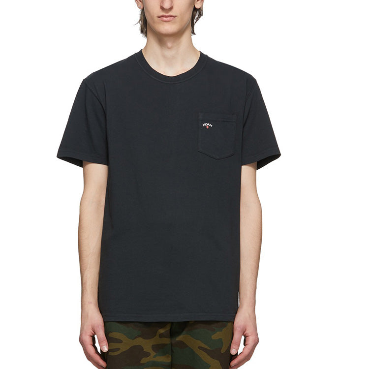 NOAH Pocket Tee Washed Short Sleeve Unisex Black NOAH-SS19-009