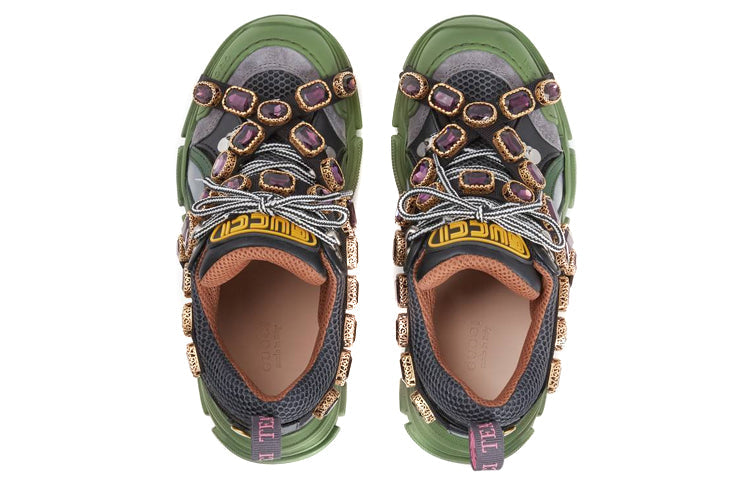(WMNS) Gucci Flashtrek Crystals 'Green' 537355-GGZ30-1261