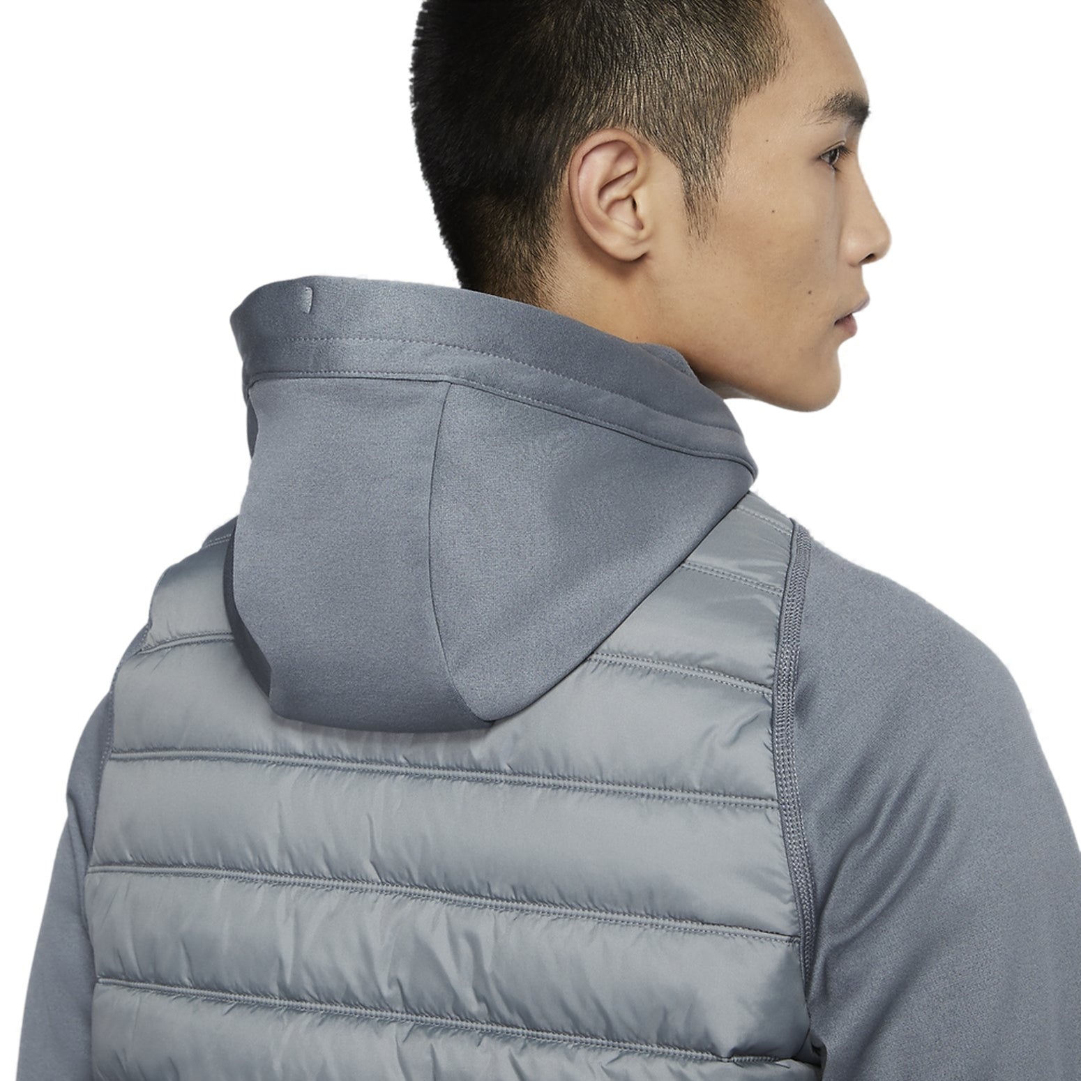 Nike Therma Dri-FIT Cardigan Fleece Lined Stay Warm Sports Training Hooded Jacket Gray BV6299-084