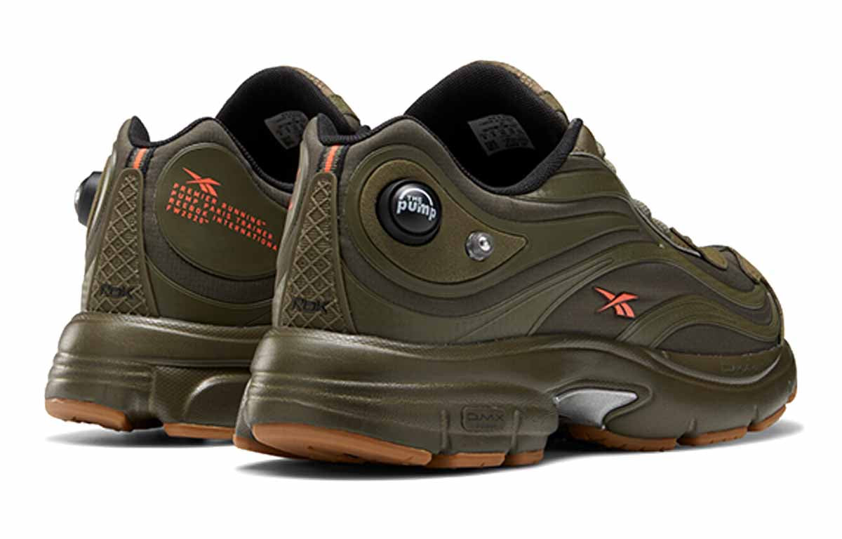 Reebok Premier Pump Paris Running Shoes Black/Green G58045