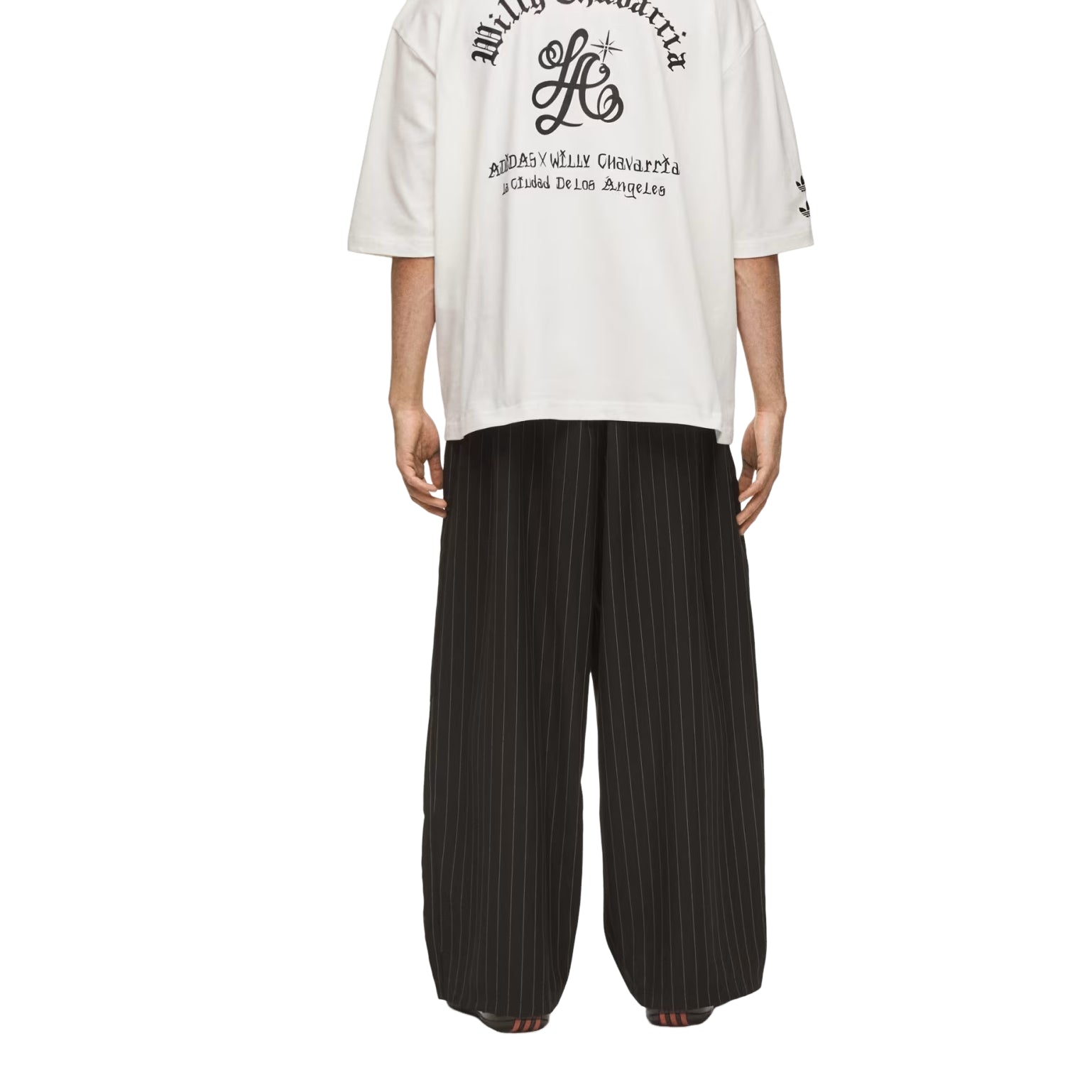 adidas x Chavarria Pinstripe Track Pant 'Black White' KR8688