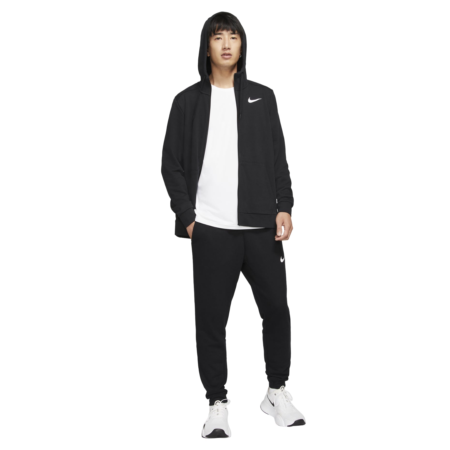 Nike Dry Fleece Full Zip Hoodie Asia Sizing 'Black' CZ6377-010
