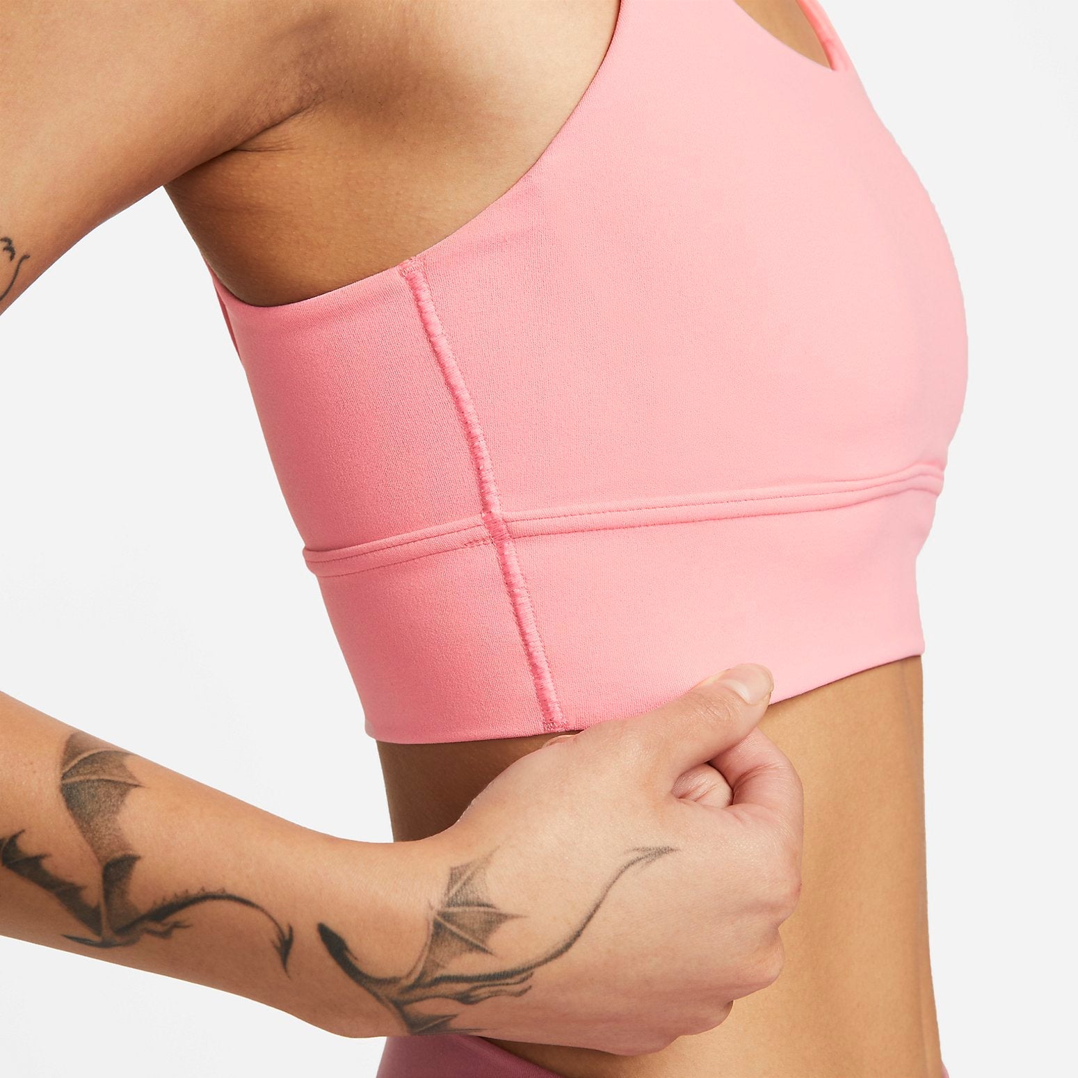 (WMNS) Nike Zenvy Longline Medium-Support Padded Sports Bra 'Pink' DO6620-611