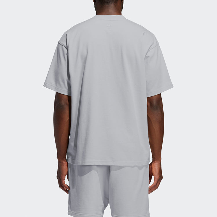 adidas x Pharrell Basics Short-sleeved Embroidered T-Shirt 'Grey' GM1959