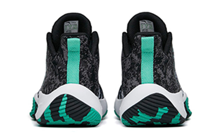 (GS) ANTA Basketball Series Sneakers 'Black Green White' 312221103-3