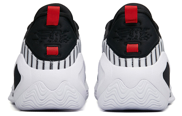 ANTA Alien 3 Low Basketball Shoes 'White Black Red' 112231107-3