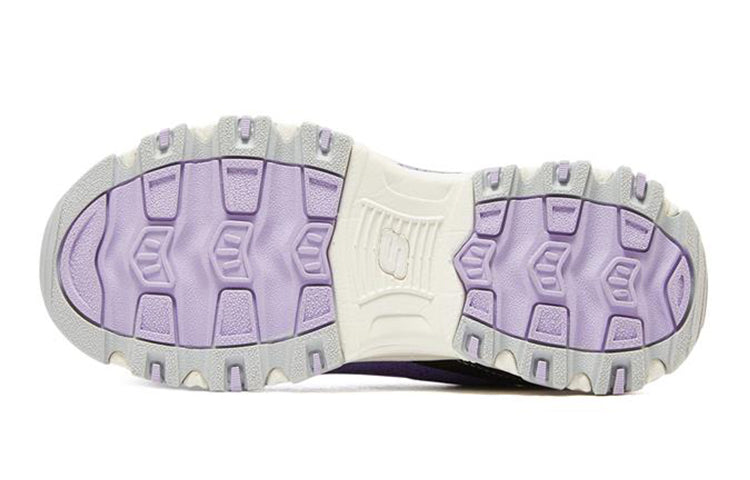 (GS) Skechers D'Lites 'Purple White Black' 302524L-PUR